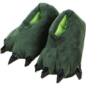 Unisex Animal Paw Slippers Plush Foam Non-slip Cozy Home Winter Shoes
